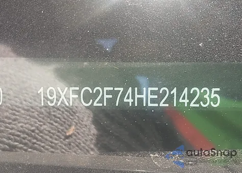 2017 Honda Civic Ex from USA, damaged, VIN 19XFC2F74HE214235